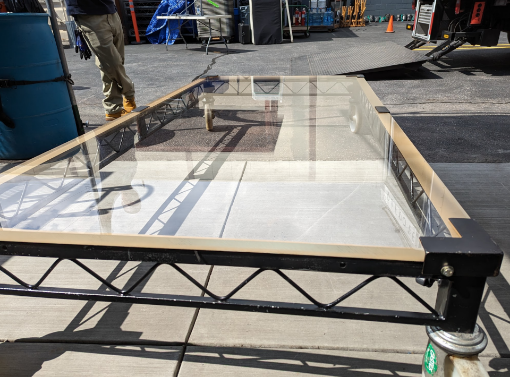 Picture of Stage Riser - 4’ X 8’ with 1” Clear Mounted Plexi Top