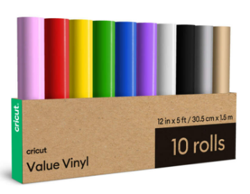 Show details for Cricut Vinyl Sampler-12”x5’ 10 ct Picture of Cricut Vinyl Sampler-12”x5’ 10 ct