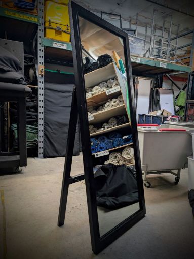 Picture of Wardrobe Mirror - Full Length Black Metal