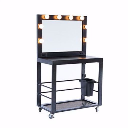 Picture of Makeup Table - Deluxe Metal 2 Way Mirror (Shoot thru glass)