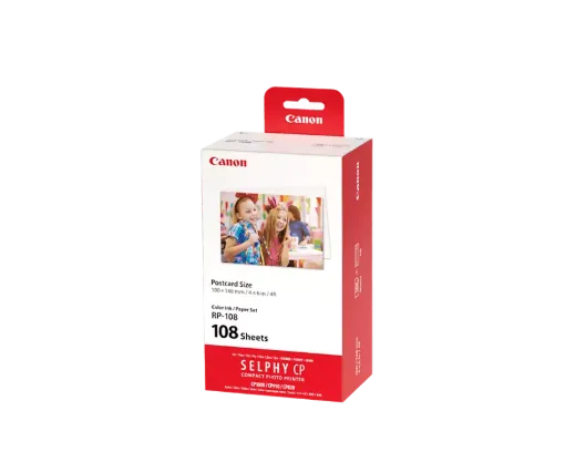 Picture of Printer - SELPHY RP-108 Tri-Color Ink and Paper Set (108 Sheets) 4’ x 6’