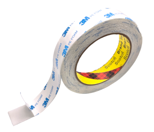 Picture of 1" Double Stick Foam Tape-Low Tack           5 yds long