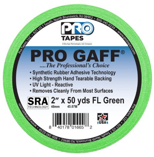 Picture of 2" Fluor Green Gaffers Tape