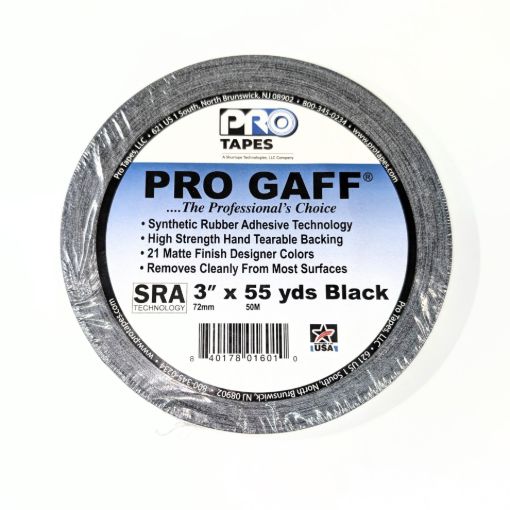 Picture of 3" Black Gaffer Tape