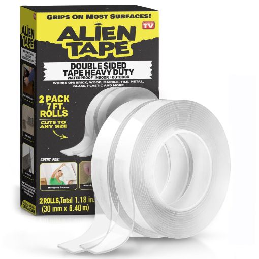 Picture of Alien Tape Double Sided 1”x 7” 2 pk