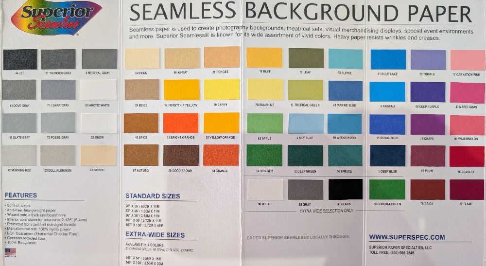 Superior Swatch Chart